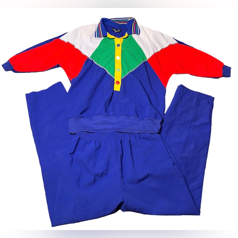 VTG 80s/90s 2 piece Lightweight Pant and Jacket Set